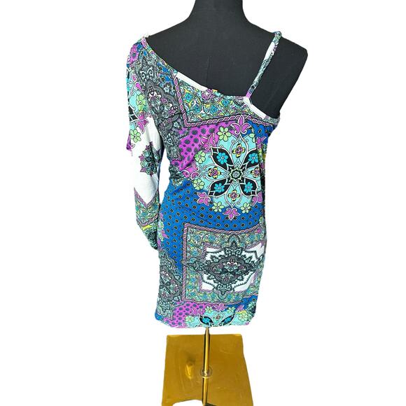 Vintage Y2K Deadstock NWT Bacci Dress Paisley Print Size L - Picture 3 of 5